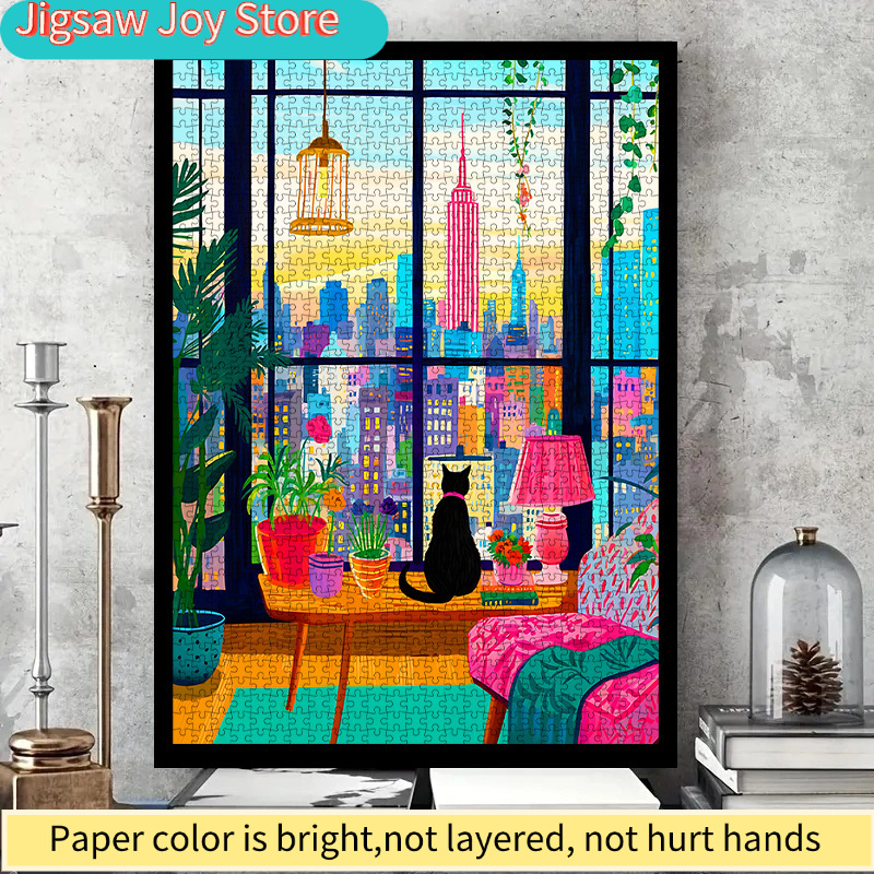 DIY Paper Puzzle, New York Cit - Plant Parent Free recension och pris