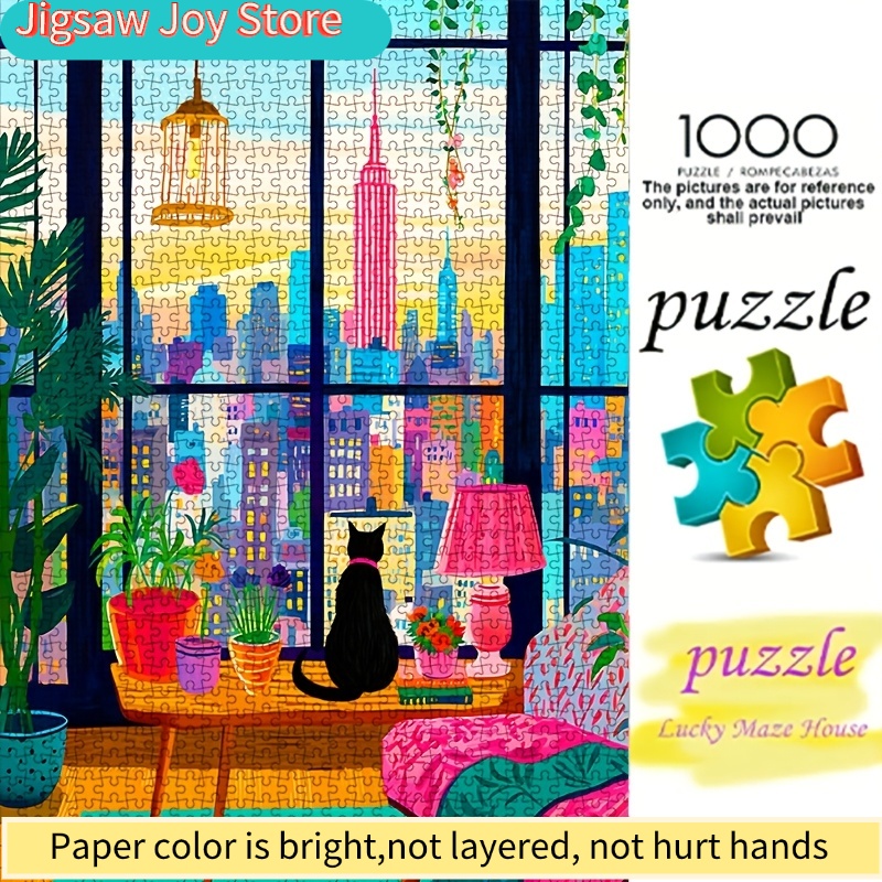 DIY Paper Puzzle, New York Cit - Plant Parent Free recension och pris